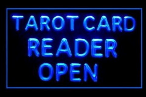Tarot Card Reader Open LED Neon Sign